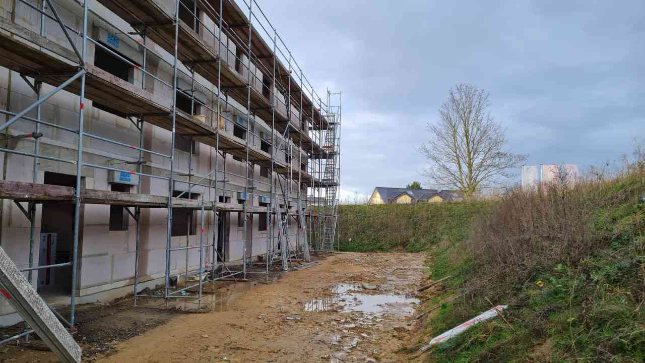 Gartenhofhäuser in Bau